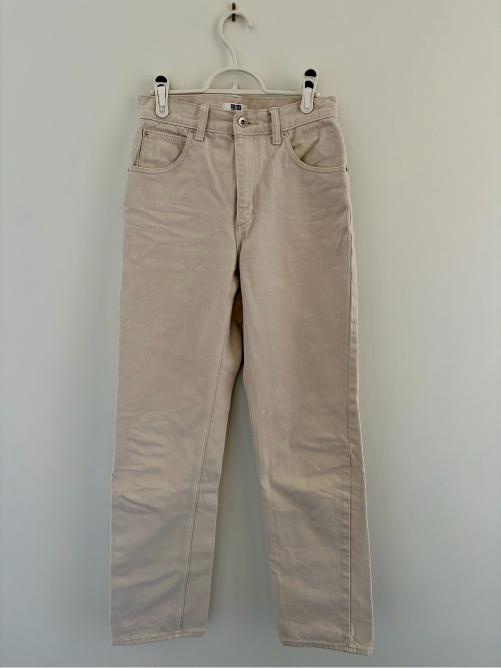 Uniqlo U Cream Straight-Leg Jeans, W24xL32